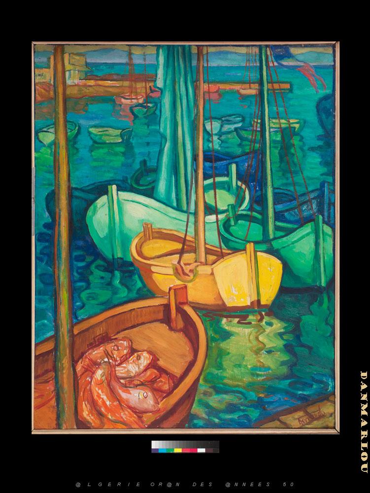 AUGUSTIN FERRANDO 1880-1957 Ferrando-002Les barques.jpg -  